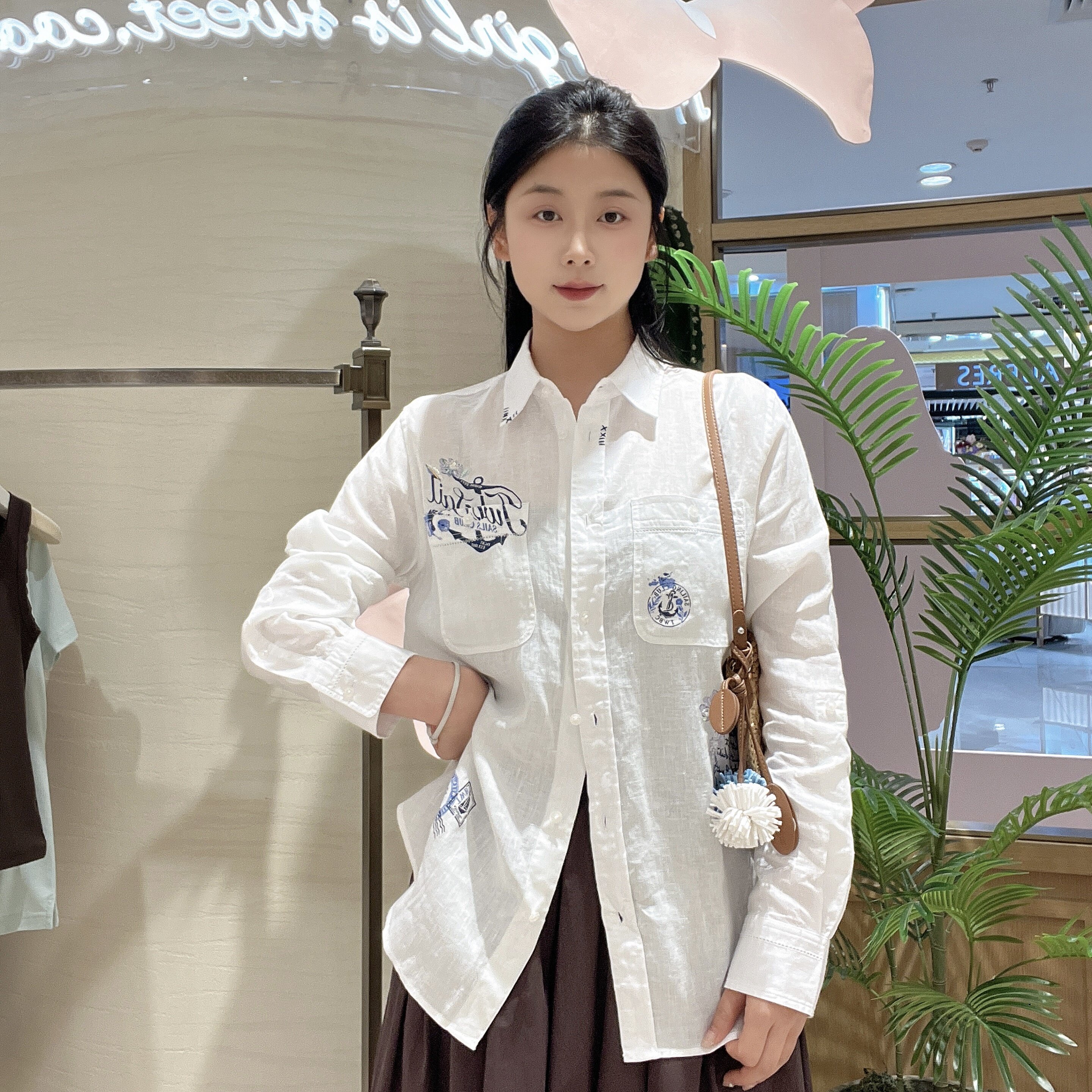 Teenie Weenie女士简约时尚衬衫TTYW2624W2A