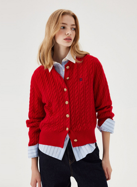 Eland针织衫女棉花糖保暖毛衣24秋冬EECKE4TE02