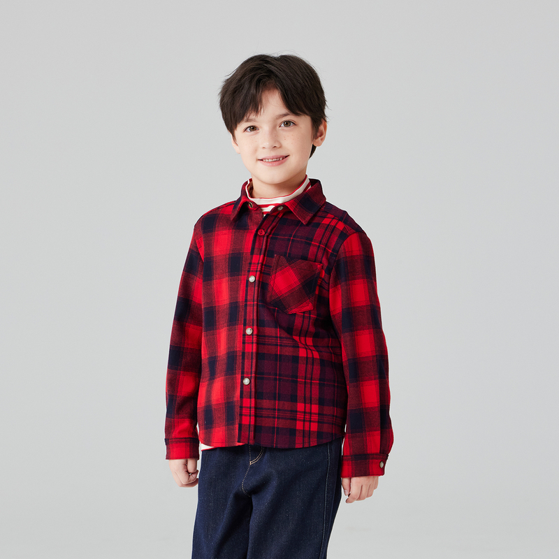 Mitti男童衬衫长袖上衣中大童MX47108202