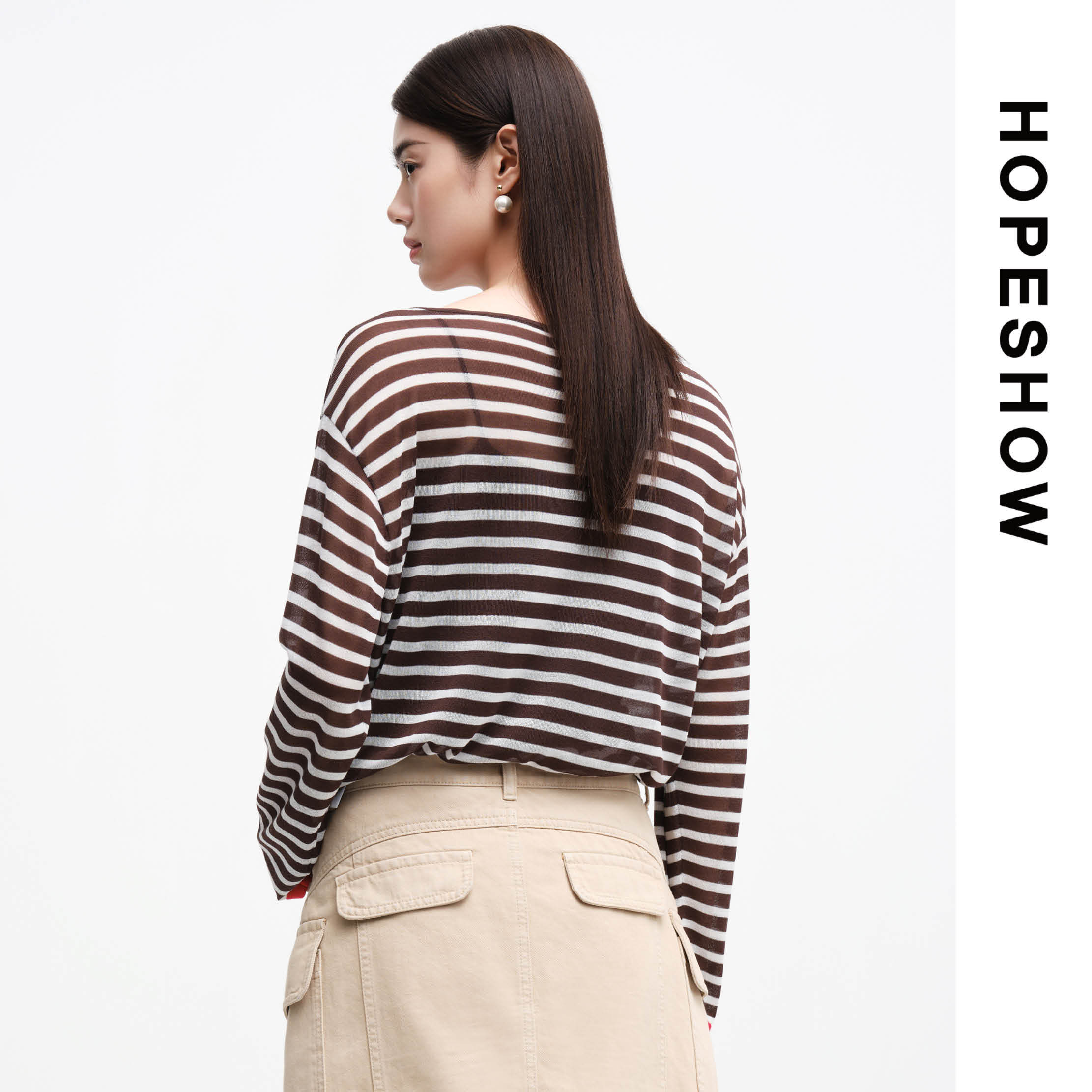 HOPESHOW红袖针织衫89126130102