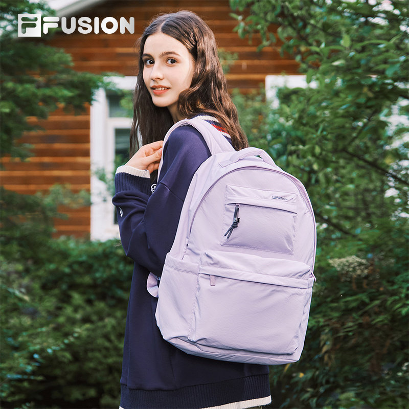 FILA FUSION斐乐情侣背包2025秋双肩包男包电脑包书包T13U532110F