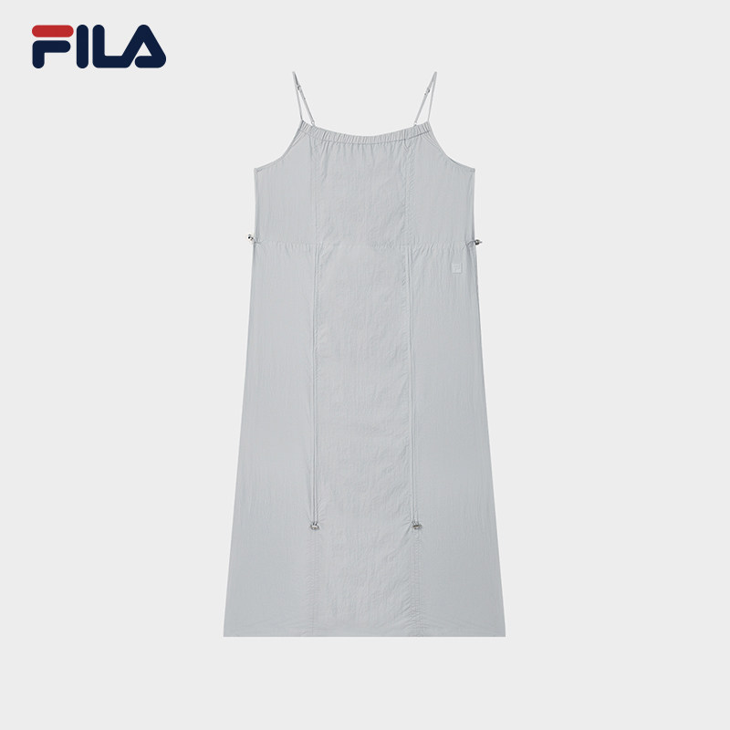 FILA 斐乐官方女子梭织裙2025秋季舒适吊带裙连衣裙F71W539312F