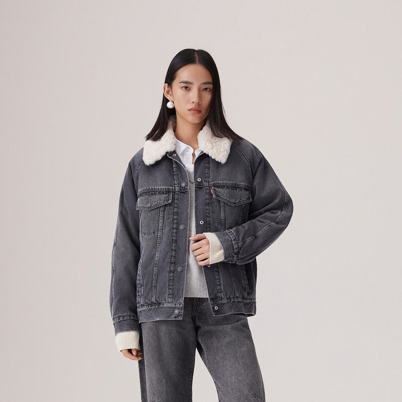 Levi's李维斯冬暖系列25秋冬女士牛仔夹克0052L-0001