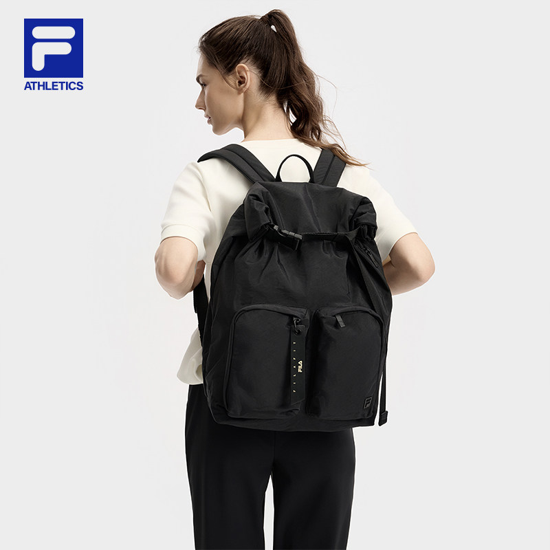 FILA 斐乐女包背包2025秋新款双肩包大容量书包A13W531162F