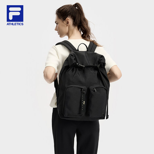 FILA 斐乐女包背包2025秋新款双肩包大容量书包A13W531162F