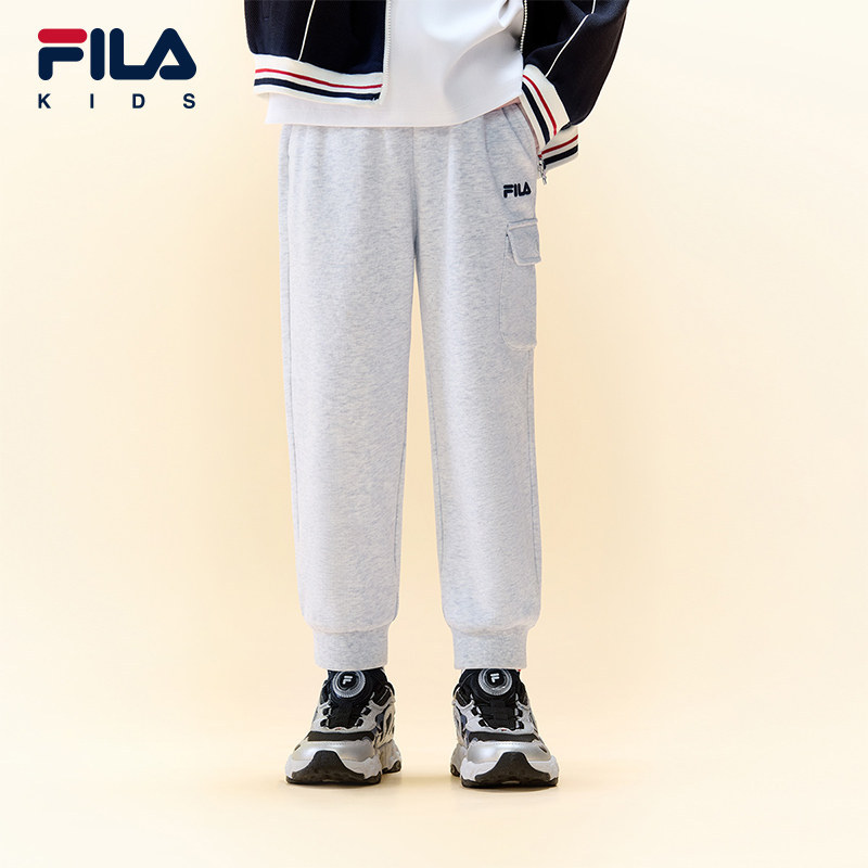 FILA KIDS斐乐童装男小童长裤26秋季新款儿童针织裤K11B632602
