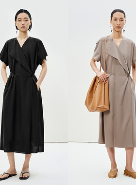 LESS 通勤 短袖连衣裙2P5G13280zx