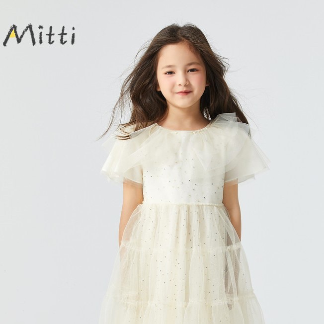 Mitti童装秋季儿童女童网纱连衣裙ML2501812