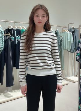 玖姿女士简约时尚长袖套头毛衫JWEQ31004