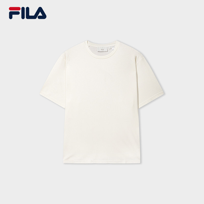 FILA 斐乐官方男子针织短袖衫2026秋上衣百搭圆领T恤F11M635115F