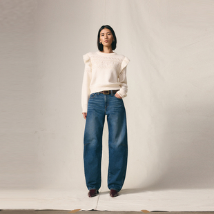 Levi's李维斯25秋冬女士Baggy弯刀牛仔裤0039A-0001