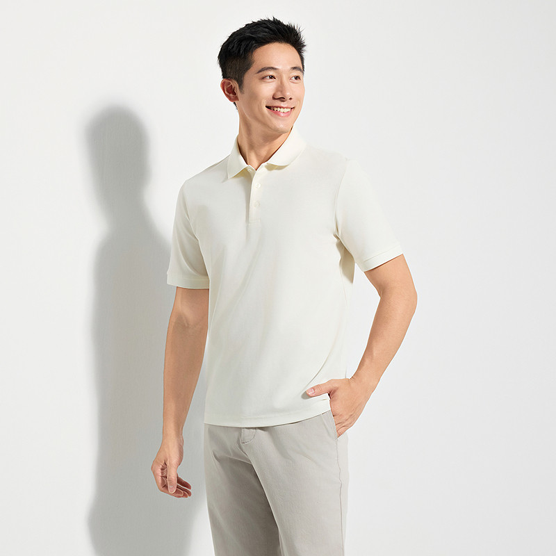 雅戈尔男士短袖POLO舒适休闲短袖T恤YSYM510411BFA