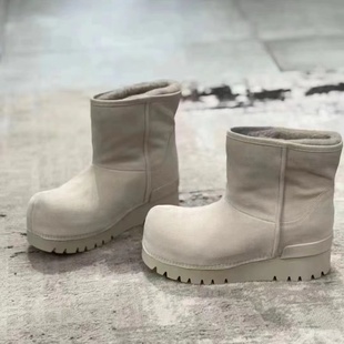 ASH女靴2025秋冬新款 FUR雪地靴女圆头休闲短靴AP320L40042 MALICA