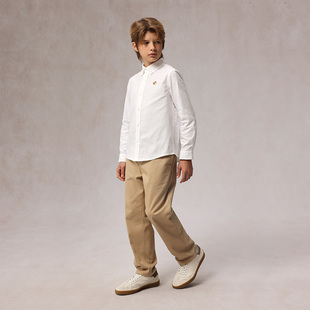eland kids童装男童衬衫2025年早春绅士休闲学院风长袖