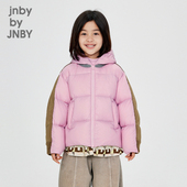 江南布衣童装 短款 拼接羽绒服保暖宽松休闲冬男女童儿童1O0C12180