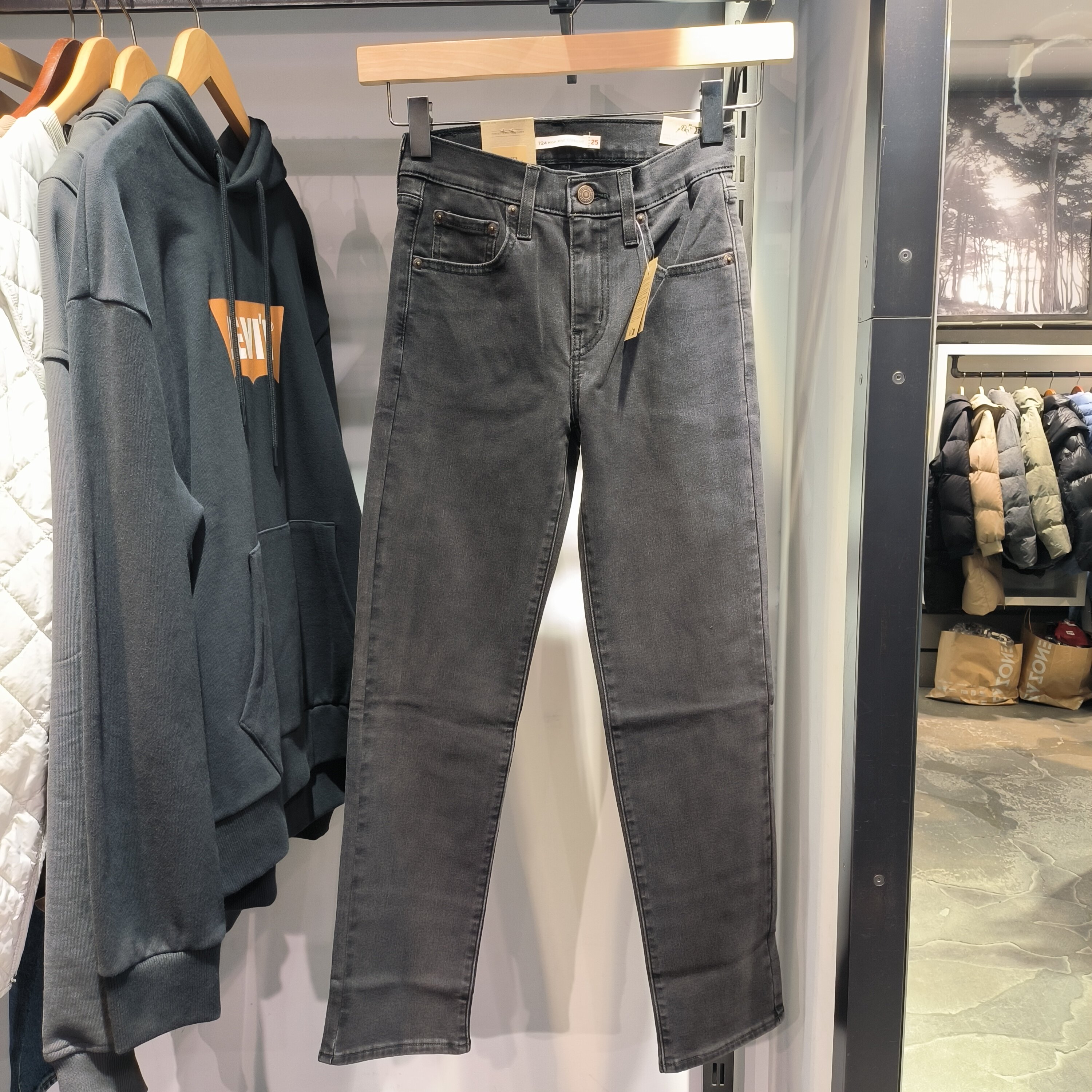 Levi's李维斯女士724高腰小直筒牛仔裤18883-0376