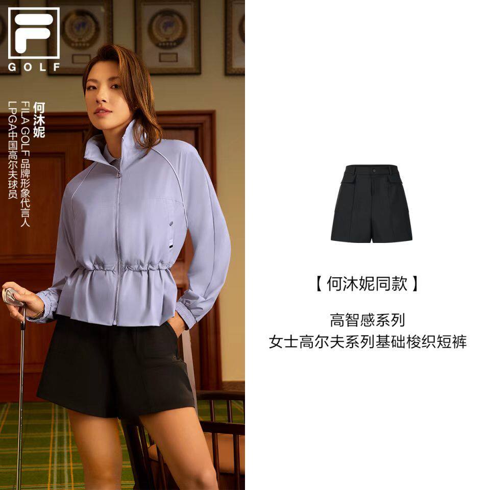 FILA 女士高尔夫系列基础梭织短裤A11W625809F