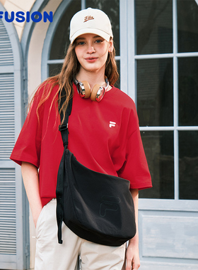 FILA FUSION斐乐包包情侣款挎包2026单肩包懒人包T13U612123F