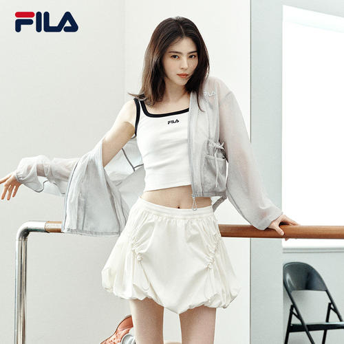 韩素希同款FILAFila官方女梭织外套2026夏连帽上衣F11W629702F