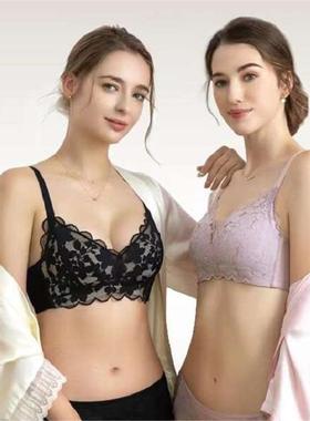 古今内衣透气薄杯深V网眼花影蕾丝无钢圈文胸0R806