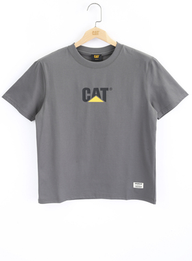 CAT男士休闲短袖T恤浅卡其色CO1TSW23601