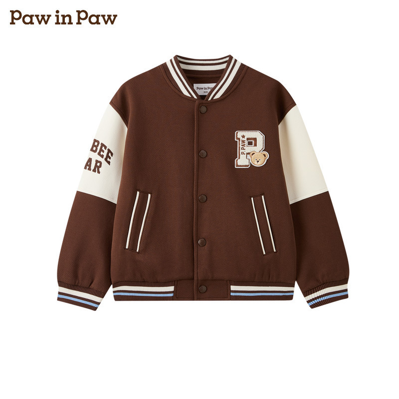 【商场同款】PawinPaw26年秋季款男童棒球服外套PCJMG3711M