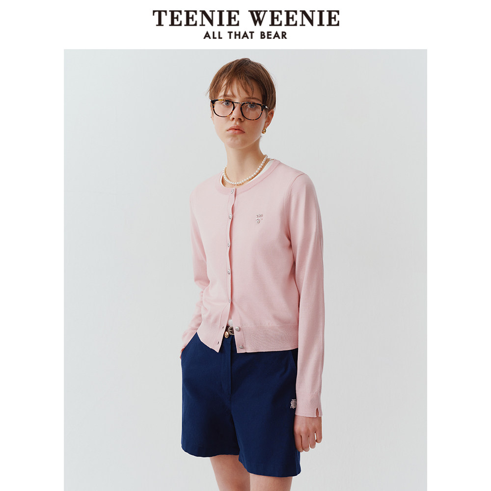 TeenieWeenie小熊女装 针织开衫 学院上衣TTCK252401E