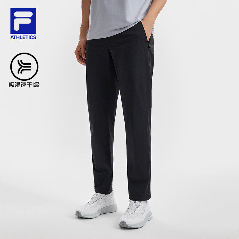 FILA 斐乐官方男士梭织长裤2026夏季新款运动裤直口裤A11M621816F
