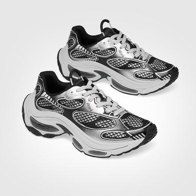 男鞋款DRAGON MAN拼色老爹鞋男厚底增高运动休闲鞋AP340L40048