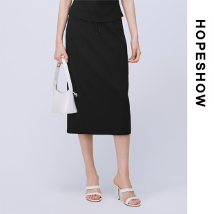 HOPESHOW 半身裙89225181505 红袖