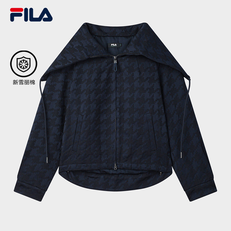 FILA Emerald斐乐女士棉服2025春大领子外套F11W514901F