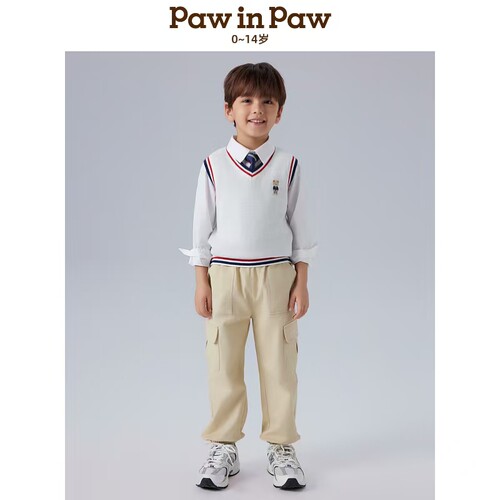 paw in paw 卡通小熊背心(SWEATER VEST)(VK)PCVKF2141E