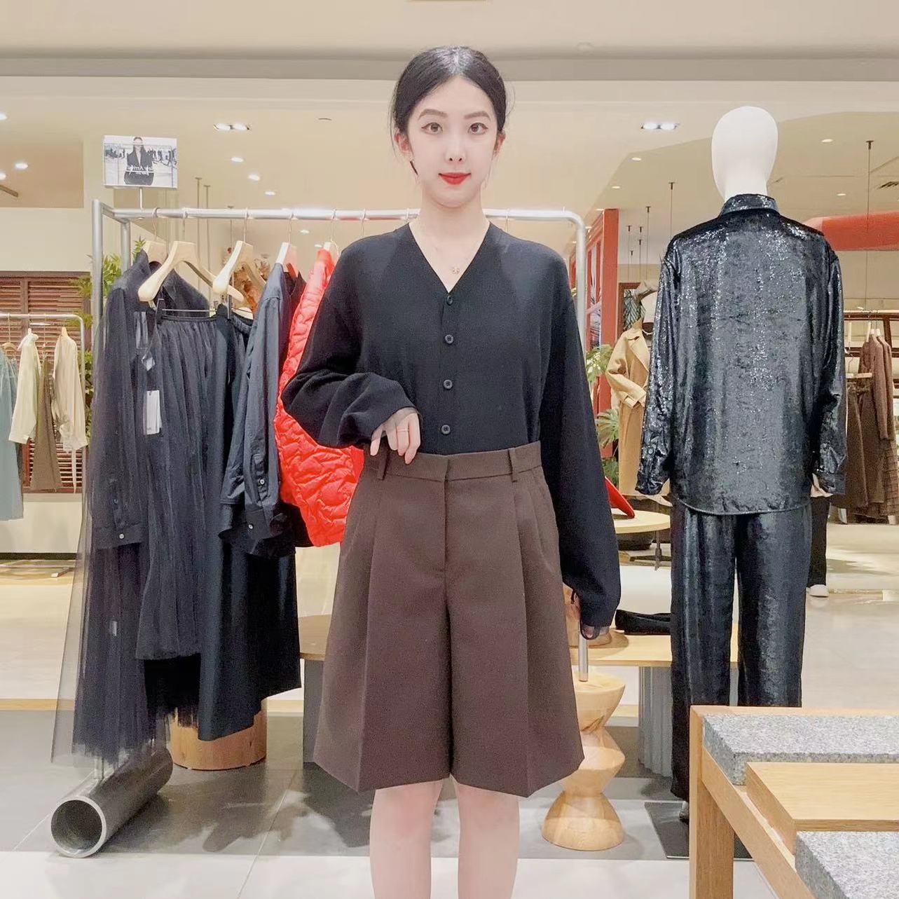 江南布衣女士简约时尚裤5P3E11730