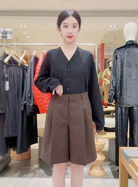 江南布衣女士简约时尚裤5P3E11730