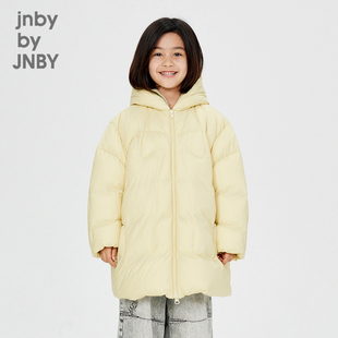 江南布衣童装 羽绒服宽松轻盈保暖冬男女童儿童1O0C11470 中长款