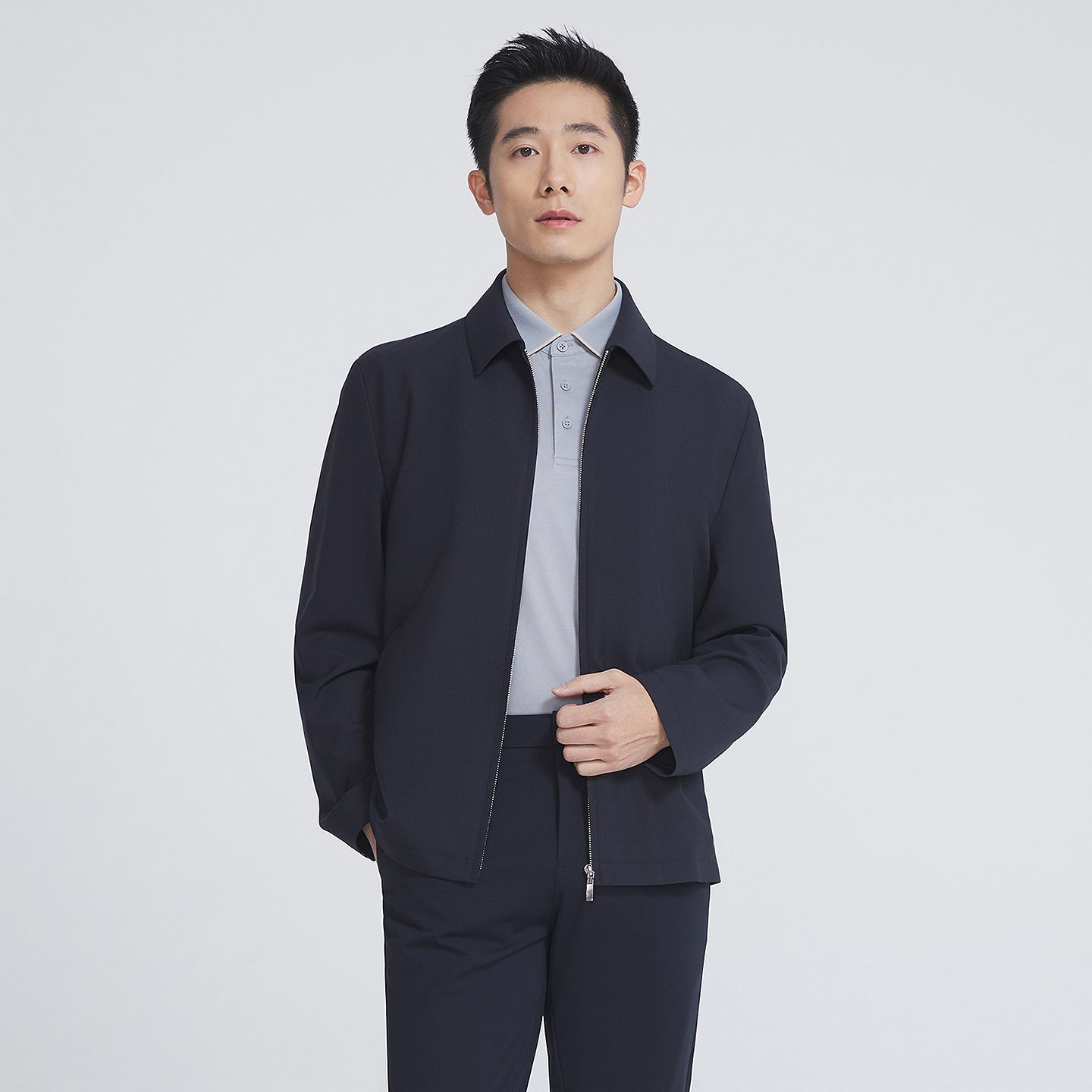 雅戈尔男士夹克秋冬商务休闲外套YJJK415581FFA
