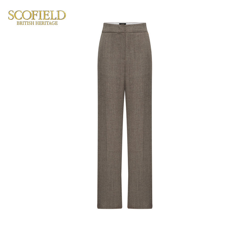 Scofield女装修身微宽松西装裤
