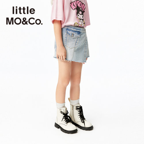 little moco童装 女童 牛仔短裤