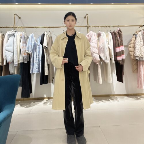 谜底女士时尚休闲风衣七号小铺261ME0217