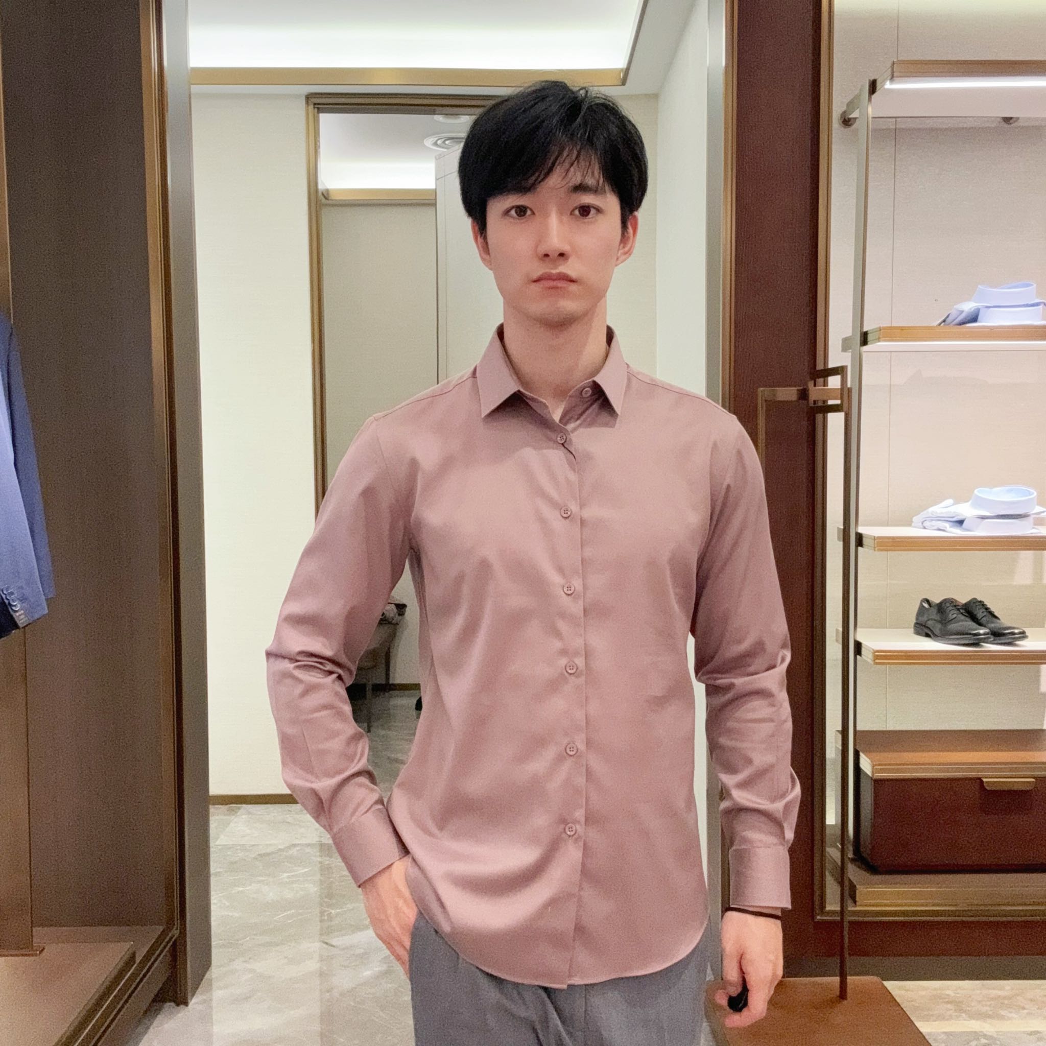 雅戈尔男士简约时尚衬衫YLDD120663OFY1