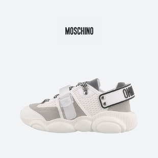 绑带 MOSCHINO 微标时尚 女士运动鞋 MA15133G1GMS2 莫斯奇诺