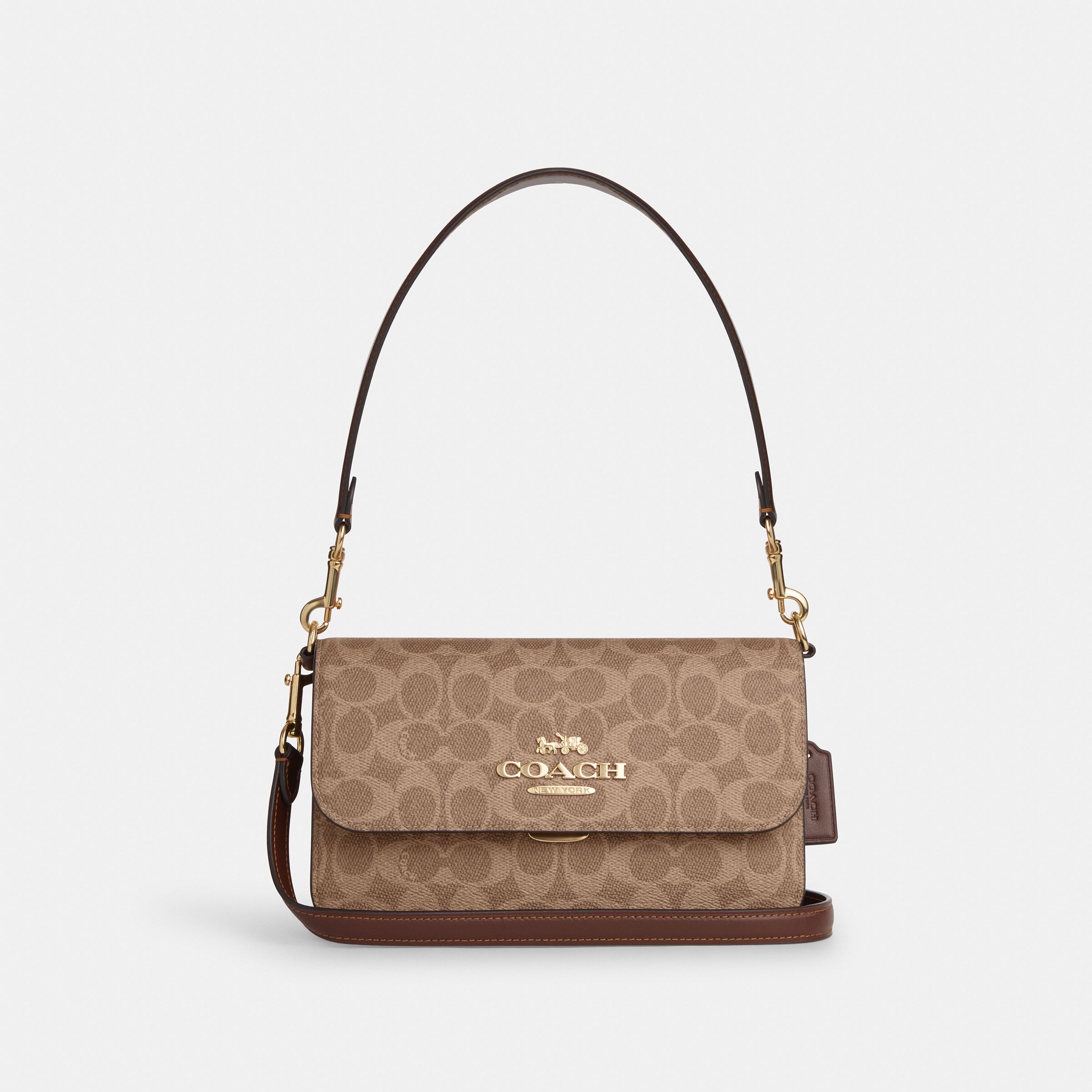 COACH/蔻驰女士老花BRYNN单肩斜挎包设计感通勤CX798