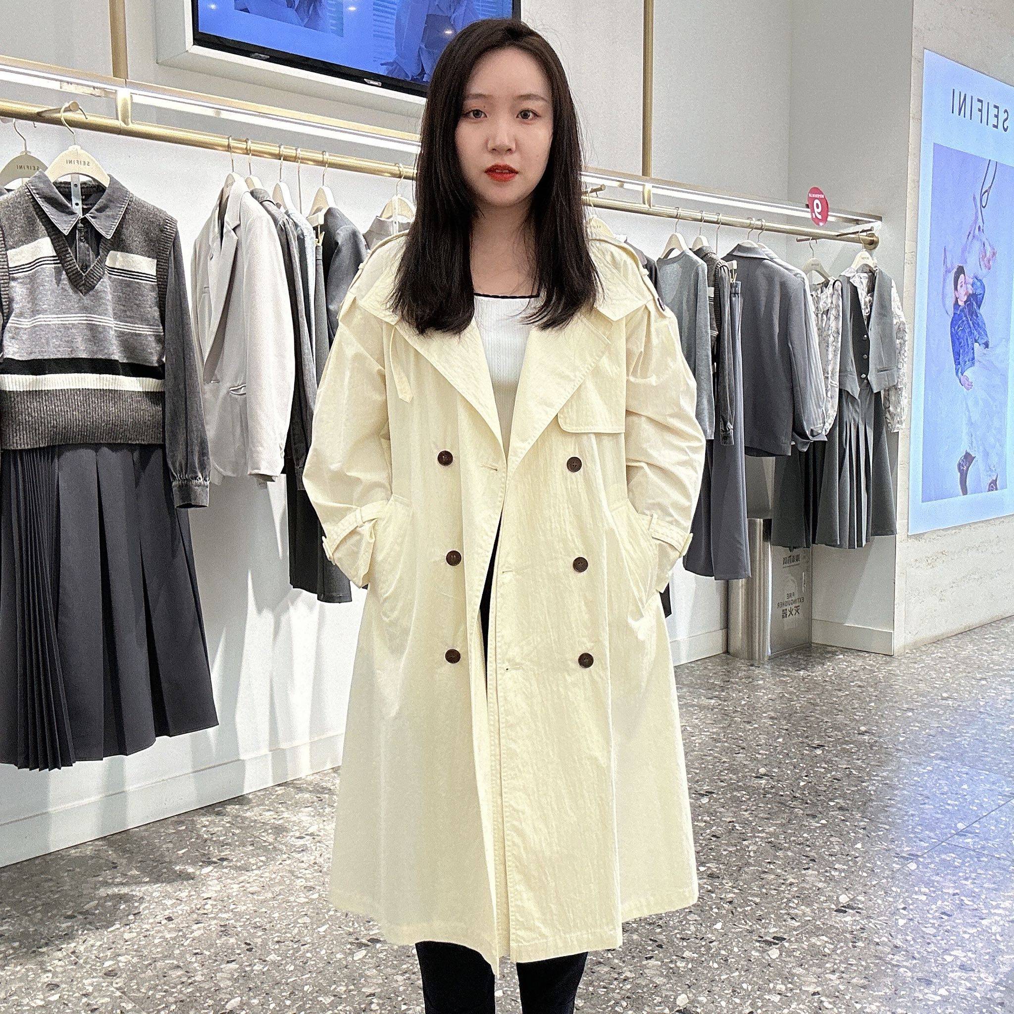 SEIFINI/诗凡黎女士时尚简约外套风衣3F3260161