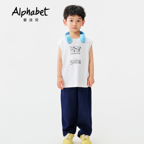 Alphabet爱法贝童装夏季男背心202A111