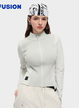 FILA FUSIONFila潮牌编织外套女2026春时尚毛衣开衫T11W613402F