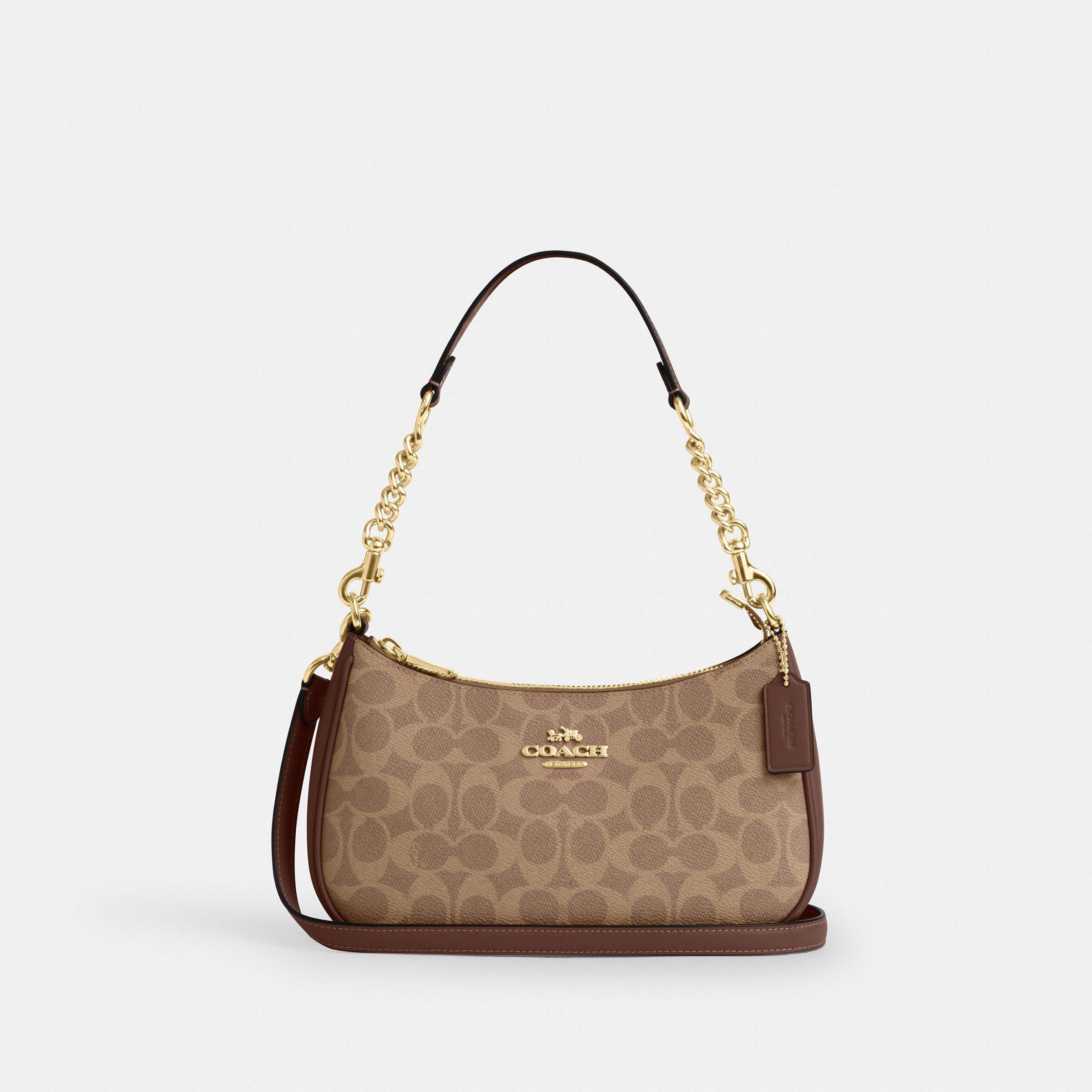 COACH/蔻驰女士经典标志老花TERI单肩斜挎包休闲CV933