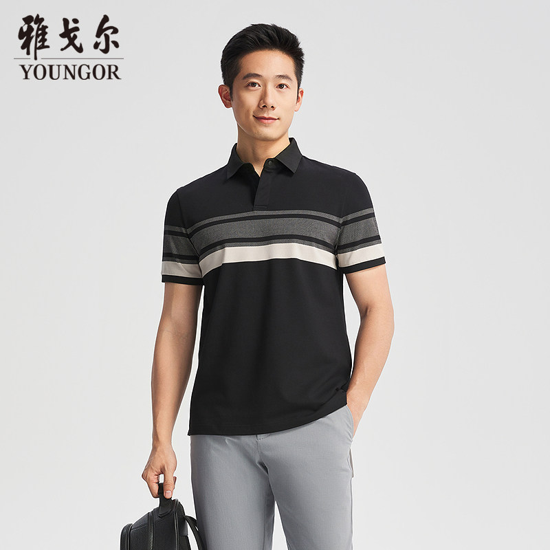 Youngor/雅戈尔男士短袖POLO衫夏季商务休闲短袖T恤YSPC530402ACA