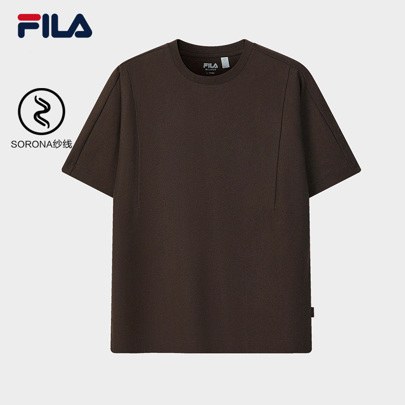 FILA 斐乐官方男子针织短袖衫2026夏新款时尚T恤F11M625113F