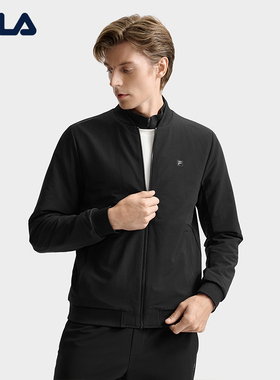 FILA 斐乐男士梭织外套2025冬新款夹克基础休闲外套F11M543703F