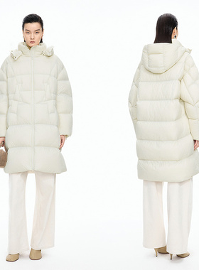 JNBY/江南布衣羽绒服A型宽松长款5PAC10680